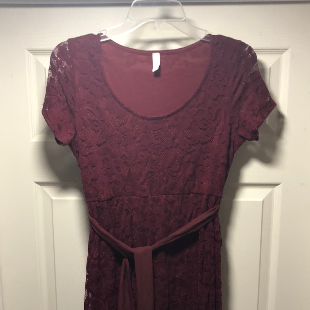 Pinkblush Formal Maternity Lace Dress